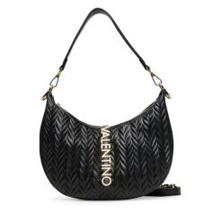 Torebka Valentino. Czarne torebki klasyczne damskie Valentino, bez wzorów, bez dodatków. Za 489.99 zł.