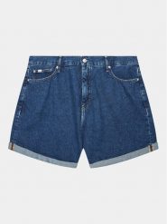 Calvin Klein Jeans Szorty jeansowe J20J221008 Niebieski Regular Fit. Niebieskie szorty damskie Calvin Klein Jeans, bez wzorów, z bawełny. Za 319.99 zł.
