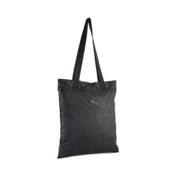 Torba typu tote Pop PUMA Black Script Aop. Czarne torebki klasyczne damskie Puma, bez wzorów, z nadrukiem, bez dodatków. Za 89.99 zł.