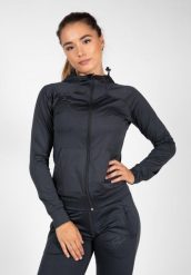Bluza fitness damska Gorilla Wear Vici Jacket. Szare bluzy sportowe damskie GORILLA WEAR, s, bez wzorów, z dresówki, bez ramiączek, bez kaptura. Za 289.80 zł.