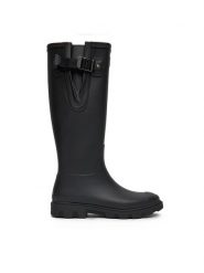Hunter Kalosze HFRW0003251 Czarny. Czarne kalosze damskie Hunter, bez wzorów, z materiału. Za 449.99 zł.