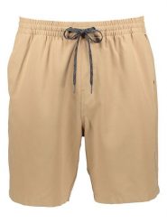 Quiksilver Szorty w kolorze beżowym rozmiar: L. Brązowe szorty męskie Quiksilver, bez kołnierzyka. Za 144.92 zł.