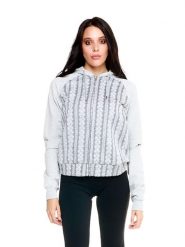 Bluza z kaptur na co dzień na siłownię. Czarne bluzy sportowe damskie LEONE 1947 APPAREL, bez wzorów, bez kołnierzyka, bez ramiączek. Za 248.39 zł.