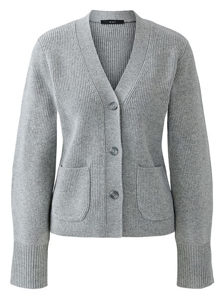 Oui Kardigan w kolorze szarym rozmiar: 44. Szare kardigany damskie Oui, bez wzorów. Za 336.61 zł.