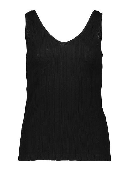 Kaffe Top w kolorze czarnym rozmiar: L. Czarne topy damskie Kaffe, l, bez wzorów, bez kołnierzyka. Za 43.88 zł.