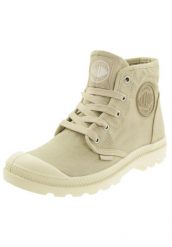 Buty sportowe Sneakersy damskie, Palladium Pampa Hi. Brązowe buty sportowe na co dzień damskie Palladium, bez wzorów, z materiału, trekkingowe. Za 359.99 zł.