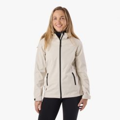 Kurtka softshell Turystyka Damska Swedemount Stryn Softshell oddychająca. Szare kurtki damskie SWEDEMOUNT, bez wzorów, z softshellu, bez kaptura. Za 249.99 zł.
