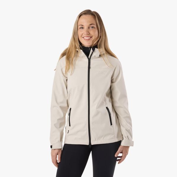 Kurtka Softshell Turystyka damska Swedemount Stryn Softshell Jacket wodoodporna. Białe kurtki damskie SWEDEMOUNT, bez wzorów, z softshellu, bez kaptura. Za 249.99 zł.