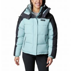 Kurtka Turystyczna Puchowa Damska Columbia Snowqualmie Jacket. Niebieskie kurtki damskie Columbia, s, bez wzorów, z puchu, bez kaptura. Za 1,017.99 zł.