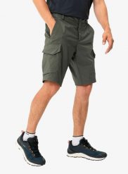 Spodenki turystyczne męskie Vaude Neyland Cargo Shorts. Zielone szorty męskie Vaude, bez wzorów, z bawełny. Za 434.70 zł.
