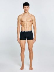 Bokserki męskie bawełniane czarne Aragon 906. Czarne bokserki męskie Big Star, z aplikacjami, z bawełny. Za 49.99 zł.
