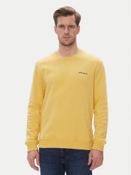 Pepe Jeans Bluza Damian PM582754 Żółty Regular Fit. Żółte bluzy bez kaptura męskie Pepe Jeans, m, z jeansu. Za 199.99 zł.