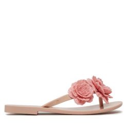 Japonki Melissa. Czerwone klapki damskie Melissa, bez wzorów, bez obcasa. Za 209.99 zł.
