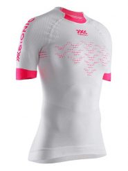 X-Bionic Koszulka w kolorze białym do biegania rozmiar: XL. Białe bluzki sportowe damskie X BIONIC, xl, z materiału, bez kołnierzyka, bez ramiączek. Za 189.29 zł.