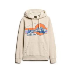 Bluza z kapturem w paski z wzorem Superdry. Szare bluzy z kapturem męskie Superdry., m. Za 340.55 zł.
