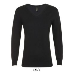 Sweter damski Sol's Glory. Czarne swetry klasyczne damskie SOL'S, na zimę, m, z materiału, bez kołnierzyka. Za 168.45 zł.
