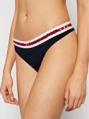 Tommy Hilfiger Stringi UW0UW02458 Granatowy. Niebieskie stringi damskie Tommy Hilfiger, xl, bez wzorów, z bawełny. Za 74.79 zł.