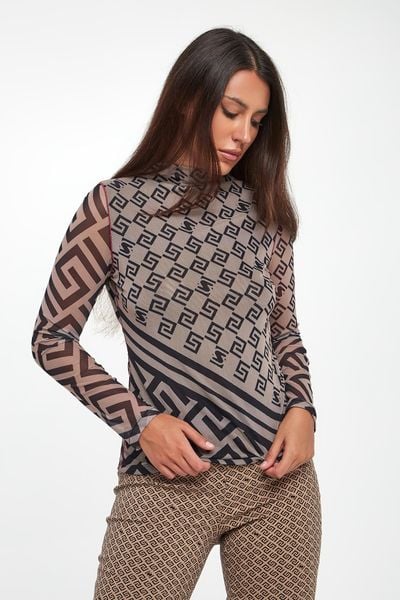 Bluzka damska z siatki SPORTALM. Bluzki damskie Sportalm, bez wzorów, bez kołnierzyka, bez ramiączek. Za 709.00 zł.