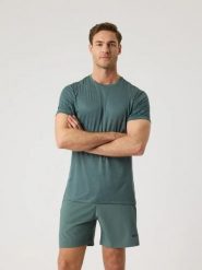 Bjorn_borg BORG LIGHT T-SHIRT męski — BALSAM GREEN. Zielone t-shirty męskie Björn Borg, m, bez wzorów, bez kołnierzyka. Za 208.60 zł.