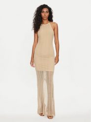 Guess Sukienka codzienna Sophie W4GK24 Z3E60 Beżowy Slim Fit. Brązowe sukienki damskie Guess, na co dzień, s, z aplikacjami, z syntetyku, bez kołnierzyka, bez ramiączek, proste. Za 539.99 zł.