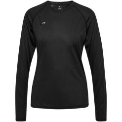 Damska koszulka z długim rękawem Newline Beat. Czarne t-shirty damskie Newline, bez wzorów, bez kołnierzyka. Za 189.00 zł.