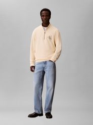 Calvin Klein Jeans Bluza Mężczyźni Bawełna żółty, L. Żółte bluzy bez kaptura męskie Calvin Klein Jeans, l, z bawełny. Za 229.95 zł.