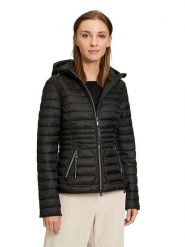 CARTOON Kurtka pikowana w kolorze czarnym rozmiar: 42. Czarne kurtki damskie Cartoon, bez wzorów, bez kaptura. Za 182.72 zł.