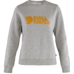 Bluza damska Fjallraven Logo Sweater. Szare bluzy bez kaptura damskie Fjällräven, m, z bawełny. Za 493.35 zł.