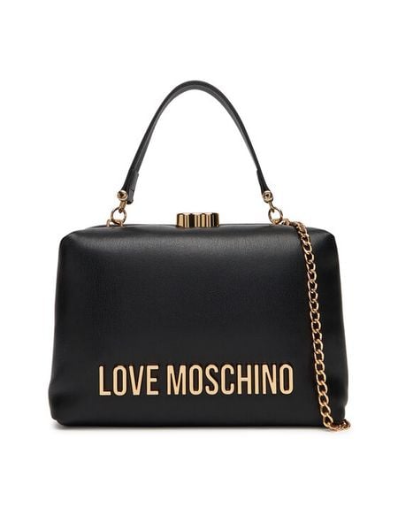 LOVE MOSCHINO Torebka JC4096PP1NLM0000 Czarny. Czarne torebki klasyczne damskie Love Moschino, bez wzorów, ze skóry, bez dodatków. Za 579.99 zł.