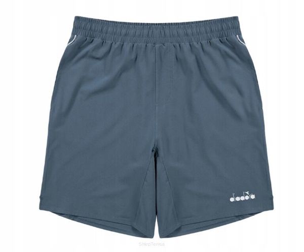 Spodenki tenisowe Diadora Shorts Core 9. Niebieskie szorty męskie Diadora, bez wzorów, z elastanu. Za 123.99 zł.