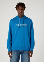 WRANGLER GRAPHIC HOODIE MĘSKA BLUZA Z KAPTUREM LOGO DEEP WATER W674I469F 112331888. Bluzy z kapturem męskie Wrangler, m. Za 209.99 zł.