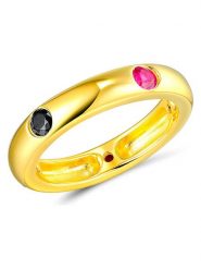 Les Favorites Pozłacany pierścionek z cyrkoniami rozmiar: 56. Czerwone pierścionki damskie Les Favorites, z cyrkonią, pozłacane. Za 73.99 zł.