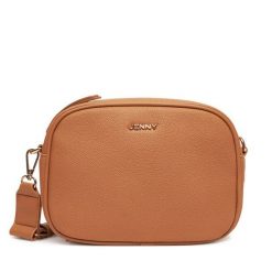 Torebka JENNY. Brązowe listonoszki damskie Jenny, bez wzorów, bez dodatków. Za 109.99 zł.