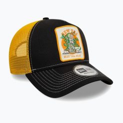Czapka z daszkiem New Era Summer Patch Trucker. Czarne czapki męskie New Era, bez wzorów. Za 129.99 zł.