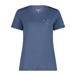 Kobiece koszulki w kwiaty CMP. Czarne t-shirty damskie CMP, xl, bez wzorów, z lyocellu, bez kołnierzyka. Za 182.50 zł.