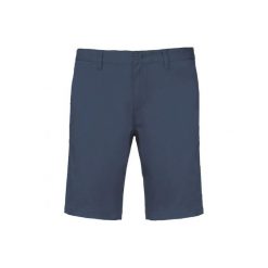 Szorty chino Kariban. Fioletowe szorty męskie KARIBAN, z bawełny, bez kołnierzyka. Za 171.50 zł.