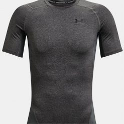 Koszulka termoaktywna męska UNDER ARMOUR 1361518 z krótkim rękawem. Szare bielizna termoaktywna męska Under Armour, m, bez wzorów. Za 116.46 zł.