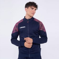 Oversize kurtka sportowa z zamkiem MANILA. Niebieskie kurtki treningowe męskie Legea, xl, bez wzorów, do biegania. Za 112.00 zł.