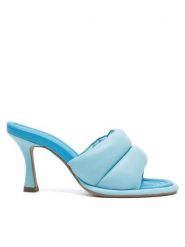 Gino Rossi Klapki VITORIA-01 Niebieski. Niebieskie klapki damskie Gino Rossi, bez wzorów, ze skóry, bez obcasa. Za 379.99 zł.