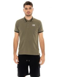 Koszulka polo na co dzień na siłownię. Brązowe koszulki polo męskie LEONE 1947 APPAREL, m, bez wzorów, bez ramiączek. Za 164.19 zł.