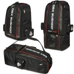 Torba treningowa 3w1 - Plecak + Torba - DBX Bushido DBX-SB-20. Czarne plecaki męskie DBX BUSHIDO, bez wzorów, z materiału. Za 259.99 zł.