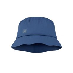 Kapelusz BUFF RAIN BUCKET HAT SOLID DARK DENIM. Niebieskie kapelusze damskie Buff, na lato, bez wzorów, z denimu. Za 219.90 zł.