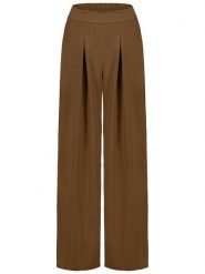 Sublevel Spodnie w kolorze brązowym rozmiar: M/L. Brązowe spodnie materiałowe damskie Sublevel, bez wzorów, z materiału. Za 113.99 zł.