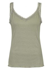 Fresh Made Top w kolorze oliwkowym rozmiar: XS. Zielone topy damskie Fresh Made, xs, bez wzorów, z koronki, bez kołnierzyka. Za 17.53 zł.