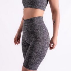 Krótkie legginsy sportowe dla kobiet Xtreme Sportswear Antracyt melanż. Szare legginsy damskie XTREME, m, bez wzorów. Za 99.99 zł.
