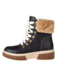 Freyling Botki zimowe w kolorze granatowym rozmiar: 38. Niebieskie botki damskie Freyling, na zimę, z materiału, bez obcasa, bez zapięcia. Za 161.34 zł.