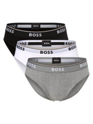 BOSS Slipy pakowane po 3 szt. Mężczyźni Bawełna szary|czarny|biały|wielokolorowy, S. Białe slipki męskie Boss, bez wzorów, z bawełny. Za 219.95 zł.