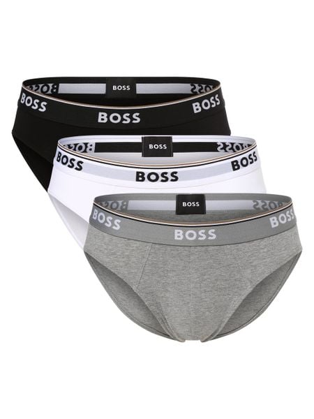 BOSS Slipy pakowane po 3 szt. Mężczyźni Bawełna szary|czarny|biały|wielokolorowy, S. Białe slipki męskie Boss, bez wzorów, z bawełny. Za 219.95 zł.