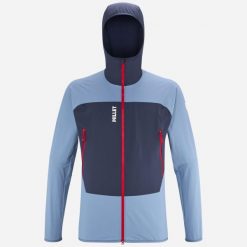 Kurtka softshell męska Millet Fusion XCS Hoodie M active fit. Niebieskie kurtki męskie Millet, m, bez wzorów, z softshellu, bez kaptura. W wyprzedaży za 519.25 zł.