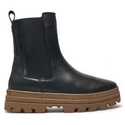 Sztyblety Marc O'Polo. Czarne botki damskie Marc O´Polo, bez obcasa, na płaskiej podeszwie, bez zapięcia. Za 599.99 zł.